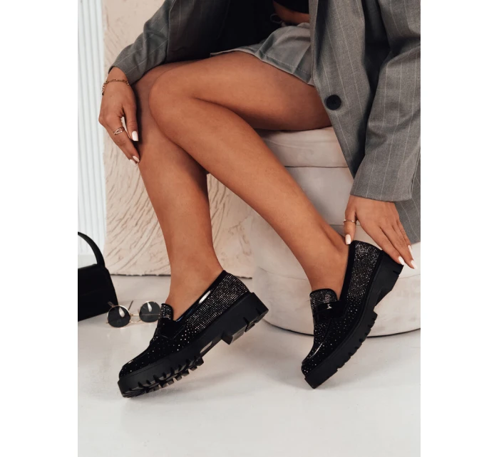 Dámské černé mokasíny Dstreet model 21974111 - FashionStreet