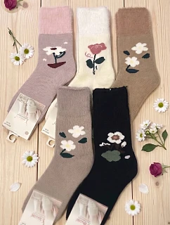 Ponožky WiK Xintao 3141, vzor 10, Merino, veľkosti 35–42