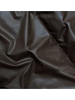 Dámska zimná bunda s pletenou kapucňou v hnedej farbe (B8213-14)