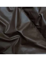 Hnedá dámska zimná bunda s pletenou kapucňou (B8213-14)