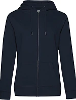B&C QUEEN Zipped Hood_° Dámska mikina s kapucňou 01.W03Q tmavomodrá