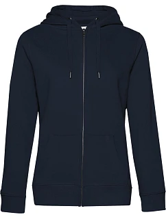 B&C QUEEN Zipped Dámská mikina s kapucí navy model 22536297