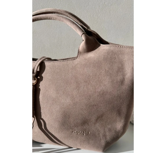 Taška z eko semiše Taupe Ivonira Taška z eko semiše Taupe Ivonira