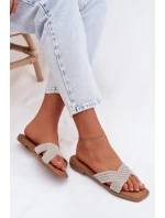 Dámské ploché stříbrné s kamínky Zinnia Dámské ploché stříbrné s kamínky Zinnia