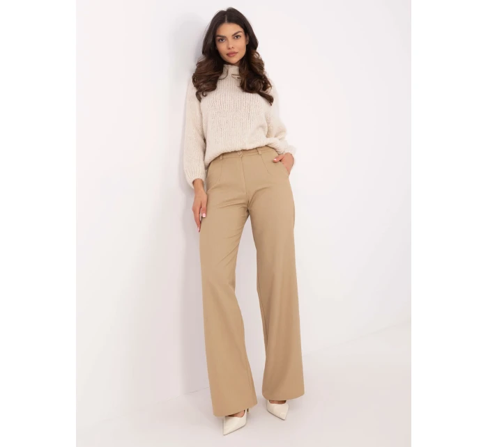 Spodnie LK SP model 20710250 camelowy - FPrice Spodnie LK SP model 20710250 camelowy - FPrice