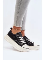 Dámske tenisky na pevnej podrážke Big Star Black