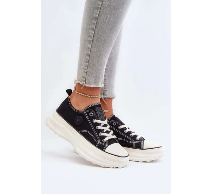 Dámske tenisky na pevnej podrážke Big Star Black