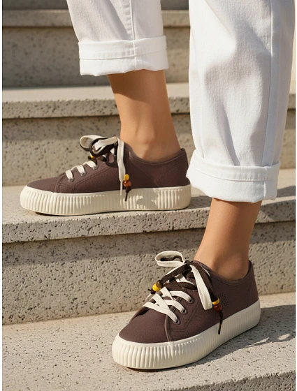 Dámske tenisky ZY1403 hnedé - FashionStreet