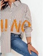 Dámská pruhovaná košile bílá Dstreet model 21973007 - FashionStreet