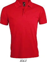SOL'S Prime Men Pánske polo tričko z hrubej bavlny 25.0571 červené