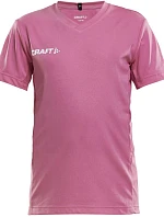 Craft Teamwear Squad Go Jersey Solid Jr Detské športové tričko s výstrihom do V 82.5582 pop