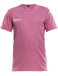 Craft Teamwear Squad Go Jersey Solid Jr Detské športové tričko s výstrihom do V 82.5582 pop