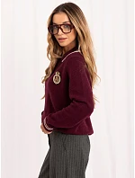 Sweter PM SW model 22361678 bordowy - FPrice