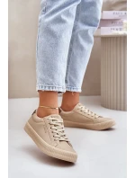 Zateplené dámske tenisky Big Star Beige Zateplené dámske tenisky Big Star Beige