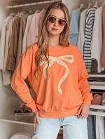 Dámska nadrozmerná mikina SOFTTIE oranžová FashionStreet BY1378