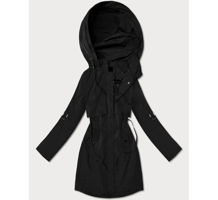 Klasická dámska bunda Goodlookin s podšívkou čierna (B2006-1)