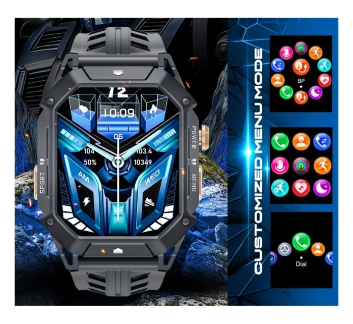 Pánske inteligentné hodinky Rubicon RNCF24-2 GREY Pánske inteligentné hodinky Rubicon RNCF24-2 GREY