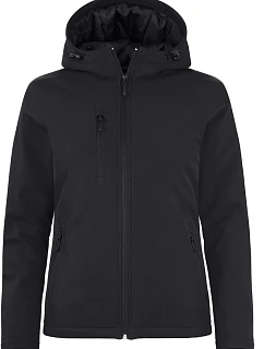 Padded Hooded Softshell Women Dámská zateplená softshellová bunda s kapucí model 22454952 black - Clique