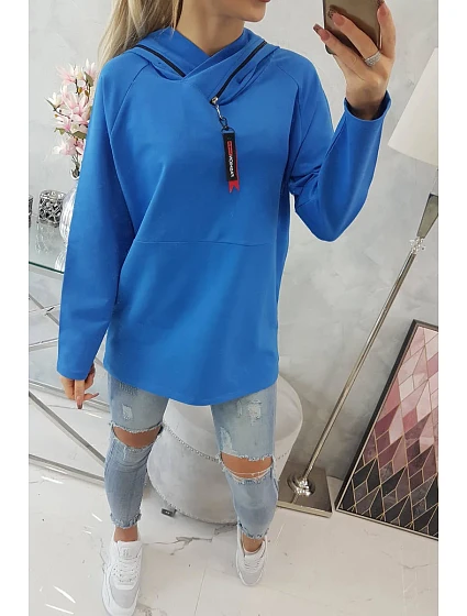 model 18745490 tunika s kapucí Oversize na zip - K-Fashion model 18745490 tunika s kapucí Oversize na zip - K-Fashion