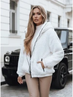 FashionStreet dámska biela bunda TY5270