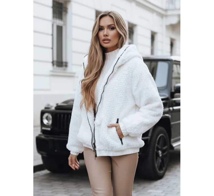 FashionStreet dámska biela bunda TY5270