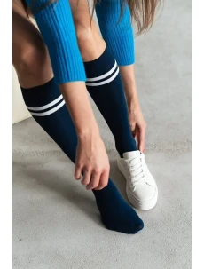 Dámske podkolienky Steven art.072 Prúžky