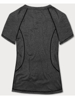 Dámske športové tričko T-shirt v grafitovej farbe (A-2158)
