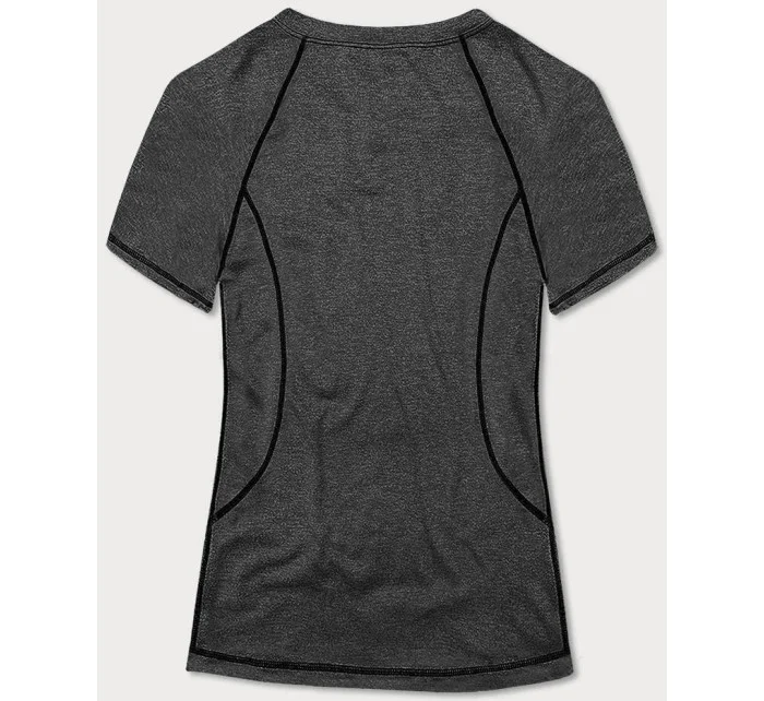 Dámské sportovní tričko Tshirt v grafitové barvě model 18433334 - MADE IN ITALY Dámské sportovní tričko Tshirt v grafitové barvě model 18433334 - MADE IN ITALY