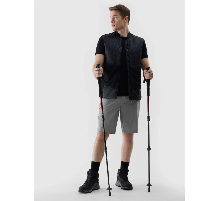 Pánska čierna bežecká vesta Primaloft eco 4F