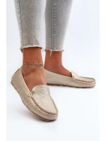 Damskie Mokasyny Złote Ranica Damskie Mokasyny Złote Ranica