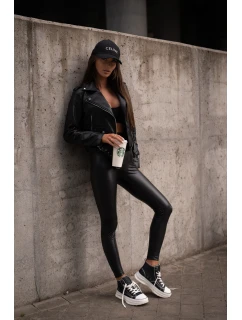 Trampki Damskie Na Platformie Eko Skórzane Big Star OO274063 Czarne