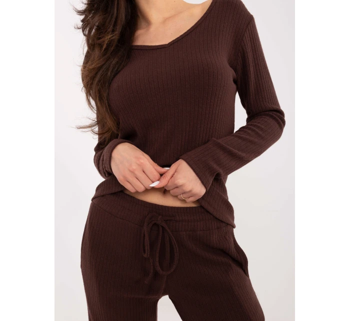 Jumper SM SW A1568.79 tmavohnedý