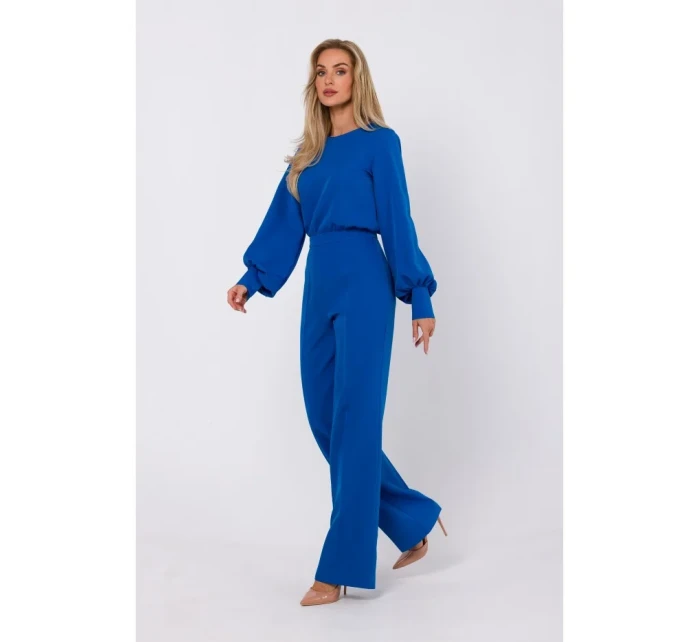 M754 Kombinéza s ozdobnými rukávmi - modrá