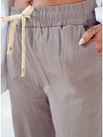 Dámské ležérní kalhoty s širokými nohavicemi DAY šedé Dstreet model 21987303 - FashionStreet