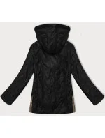 Čierna dámska prešívaná bunda s odnímateľnou kapucňou S'West (B8356-1) Čierna dámska prešívaná bunda s odnímateľnou kapucňou S'West (B8356-1)