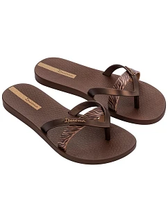 Ipanema Dámske žabky Kirei Módne pohodlné hnedé pre ženy na pláž