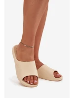 Dámské Pantofle Béžové model 21702223 - 4F