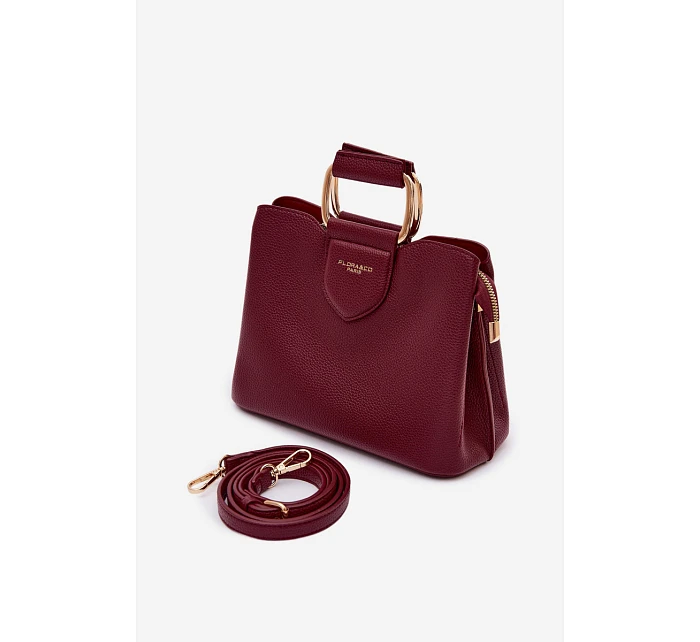 Malá kabelka z eko kůže bordó model 22111494 - Flora&Co