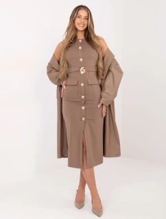 Sukienka IT SK model 21782391 ciemny bezowy - FPrice