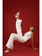 Kombinéza s krajkovými  ecru model 21136240 - Moe