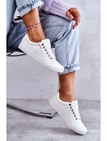 Dámske kožené tenisky Big Star - biele