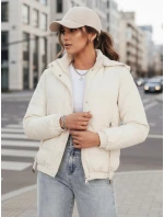 Dámská přechodná prošívaná bunda bílá Dstreet model 21973516 - FashionStreet Dámská přechodná prošívaná bunda bílá Dstreet model 21973516 - FashionStreet