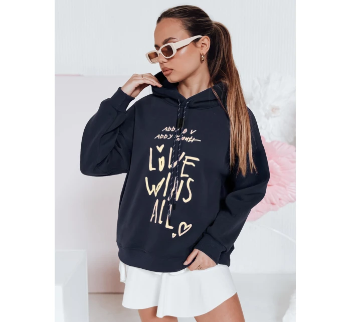 Dámska nadrozmerná mikina LOVEWILL navy blue FashionStreet BY1467