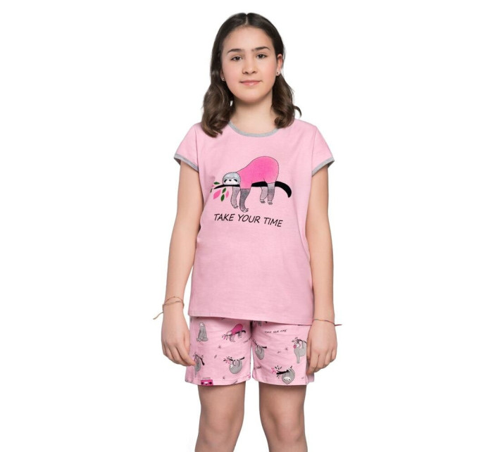 Dievčenské pyžamo Lalima ružové