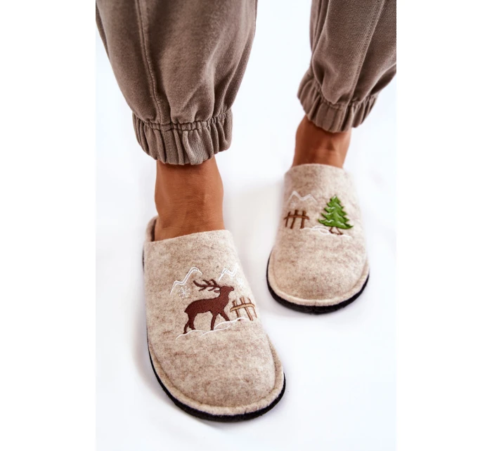 Domácí pantofle Big Star model 21600988 béžová - Big Star Shoes