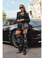 Dámské černé kozačky na podpatku model 22348802 - Boto