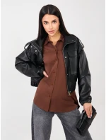 Košeľa LK KS 510197.12P hnedá