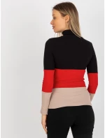 Blúzka RV BZ 8465 1.86P čierno-červená Blúzka RV BZ 8465 1.86P čierno-červená