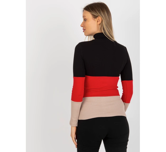 Blúzka RV BZ 8465 1.86P čierno-červená Blúzka RV BZ 8465 1.86P čierno-červená