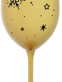 ZIMĚNKA - zlatá sklenice na víno 350 ml